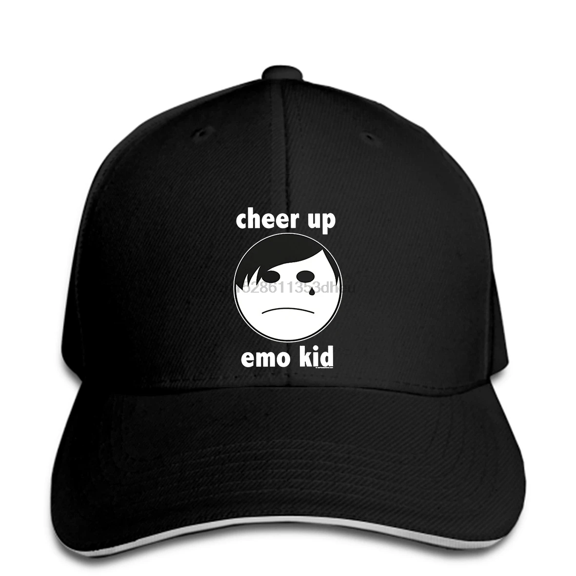 Уличная детская бейсболка с надписью Cheer Up Emo, мужская повседневная белая бейсболка, бейсболка на заказ