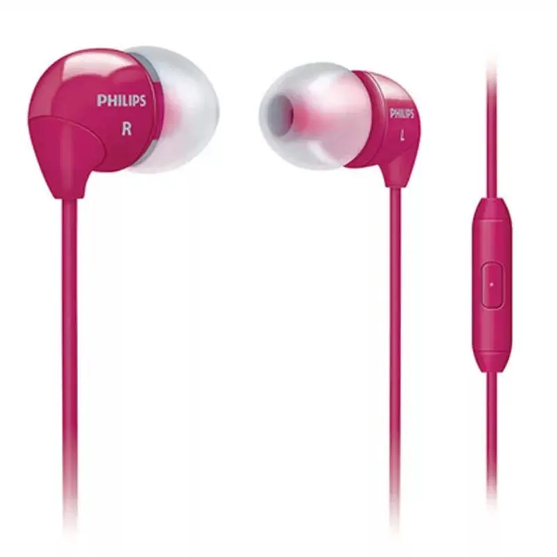 Philips SHE3590 профессиональные наушники-вкладыши с многоцветным выбором стерео Бас Наушники Проводная гарнитура для LG официальный тест
