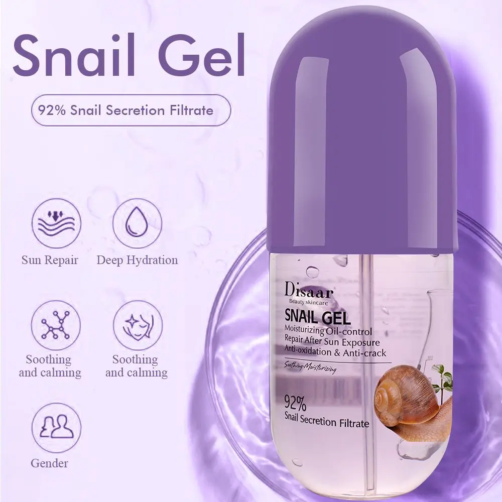 

LAIKOU 92% Snail Capsules Gel Skin Care Moisturizing Face Cream Shrink Pores Skin Acne Lighten Oil Control Repairing Gel 280ml