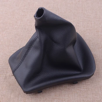 

CITALL Brake Gear Shift Knob PU Leather Cover Boot with Inner Plastic Frame Fit for BMW E46 1999 2000 2001 2002 2003 2004 2005