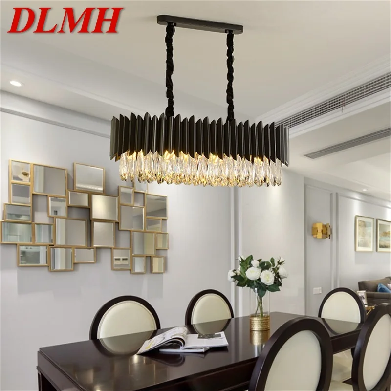 

DLMH Chandelier Lamp Fixtures Luxury Oval Pendant Light Postmodern Home LED for Living Dining Room