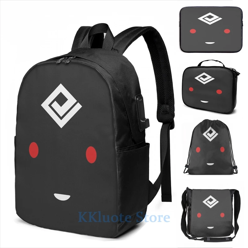 Забавный дизайнерский рюкзак с графическим принтом черный в стиле пустыни