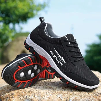 

running shoes for men Elastic band outdoor outdoor running sports shoes male low top footwear