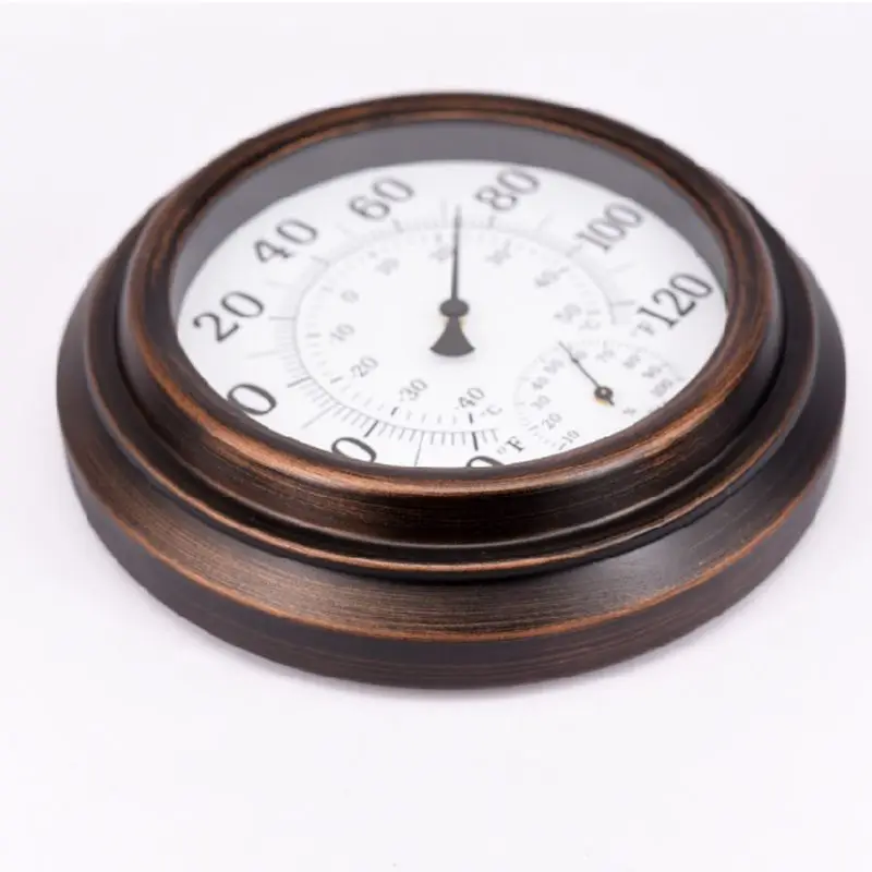 

Vintage Thermometer Hygrometer Large Scale Display Humidity Monitor X4YD