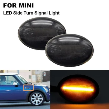 

2X Smoke Lens LED Turn Signal Side Marker Light Blinker Lamp For Mini Cooper R56 05-13 R55 06-14 R57 09-15 R58 10-15 R59 11-15
