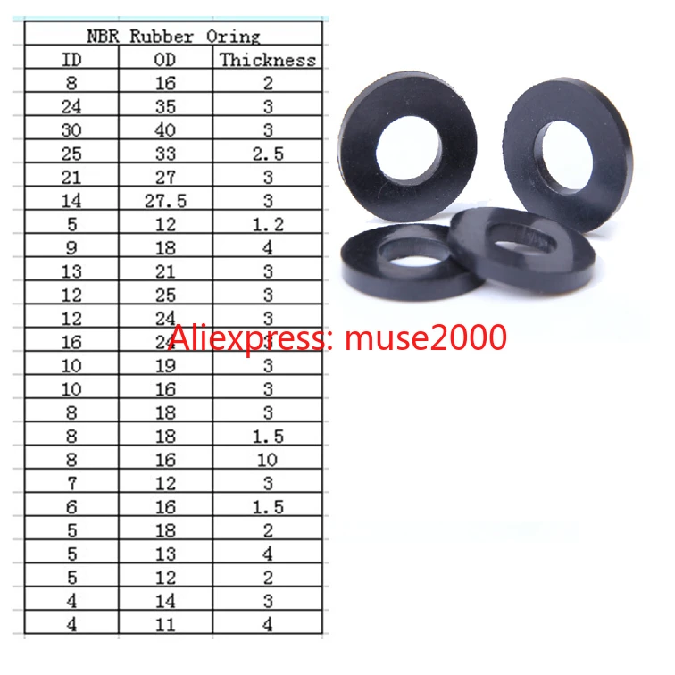 Caoutchouc Nitrile O-Ring CS 6 mm NBR Oring Joint D'étanchéité OD 17-490 mm résistant à l'huile Caoutchouc Nitrile O-Ring CS 6 mm NBR Oring Joint D'étanchéité OD 17-490 mm résistant à l'huile