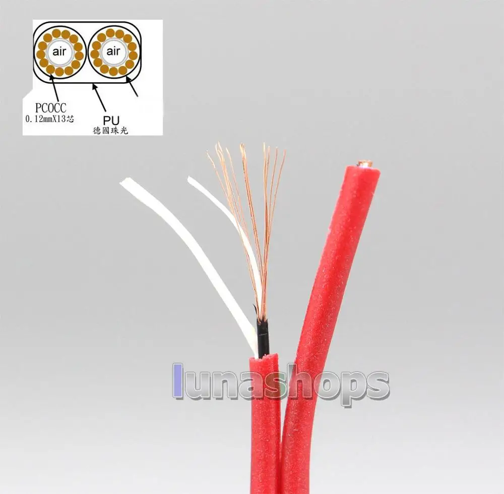 LN006663 XLR 3 5mm 99 Pure PCOCC Earphone Cable For Oppo PM 1 PM 2 Planar Magnetic 1MORE H1707 Sonus Faber Pryma Headphone