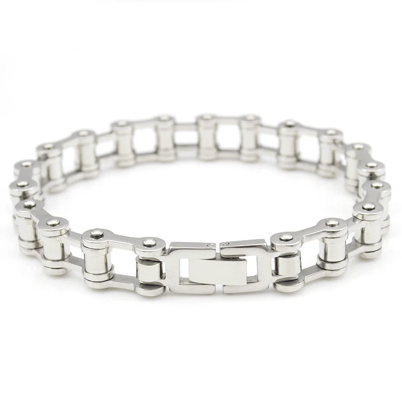Аксессуары для мальчиков, браслет в стиле рок, панк, велосипед, цепь из нержавеющей стали, велосипедная цепь, браслет, ювелирные изделия для мужчин