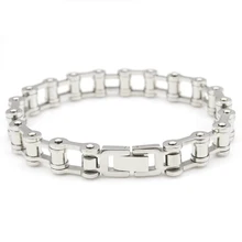 Аксессуары для мальчиков, браслет в стиле рок, панк, велосипед, цепь из нержавеющей стали, велосипедная цепь, браслет, ювелирные изделия для мужчин