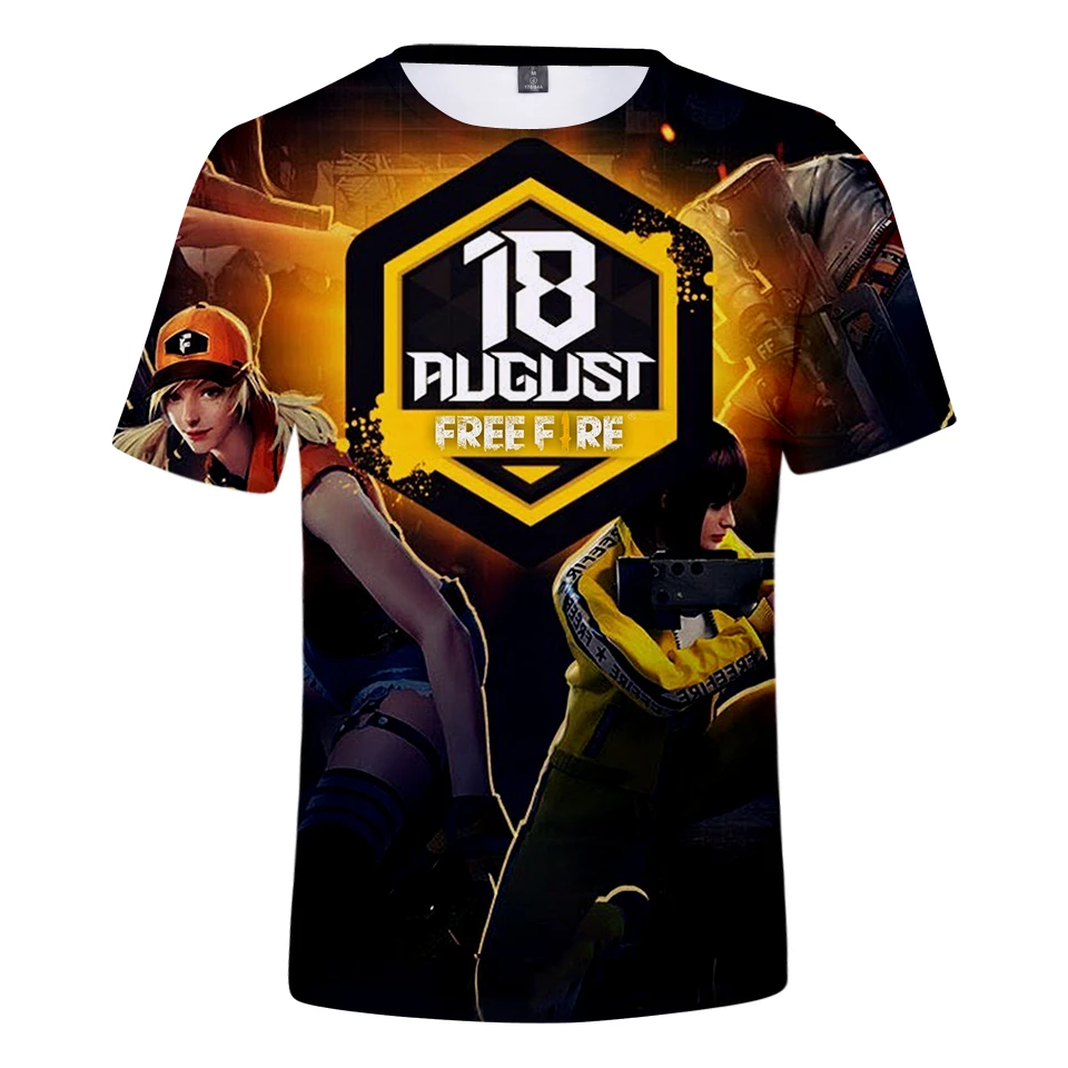 Hot Free Fire Shooting Game 3d T Shirt In Men Women Summer Cool Tshirt Harajuku Design Tees High Quality Fashion Loose 3d Tops T Shirts Aliexpress