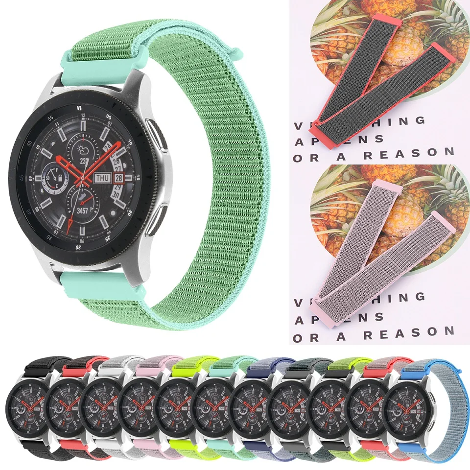 Ремешок 22 мм 20 мм для samsung gear S3 s2 sport Frontier Classic galaxy watch active 42 мм 46 мм ремешок huami amazfit bip huawei gt 2