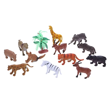 

Model Plastic Animal Figure Toy Set of 12 pcs Mini Toy