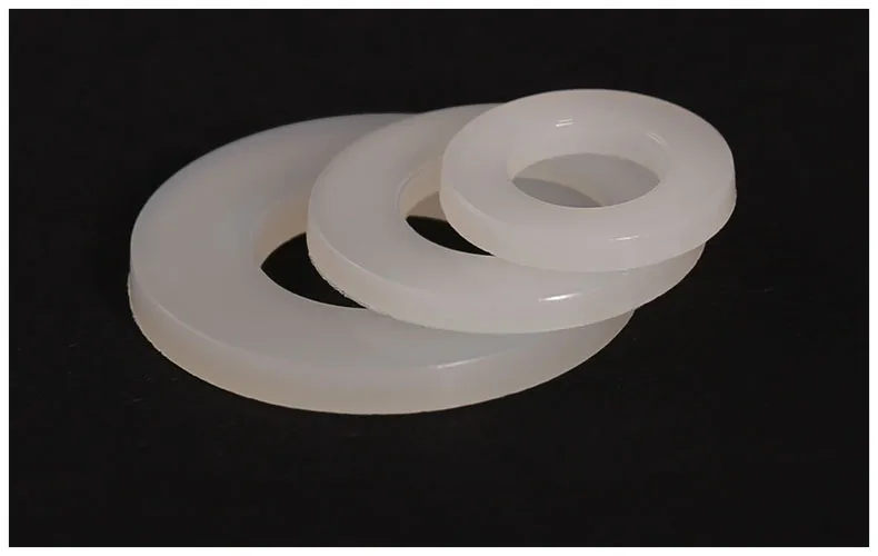 Arruelas de Nylon Parafusos da Junta de Plástico m8 M10 * 25 M12 M14 M16 M20 6*0.5 Rígido Transparente Nylon Paded Planas m2 m3 m4 m5 m6