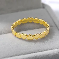 Stainless Steel Heart Rings For Women Propose Engagement Wedding Ring Vintage Jewelry Anillos Valentine's Day Gift - Image 6