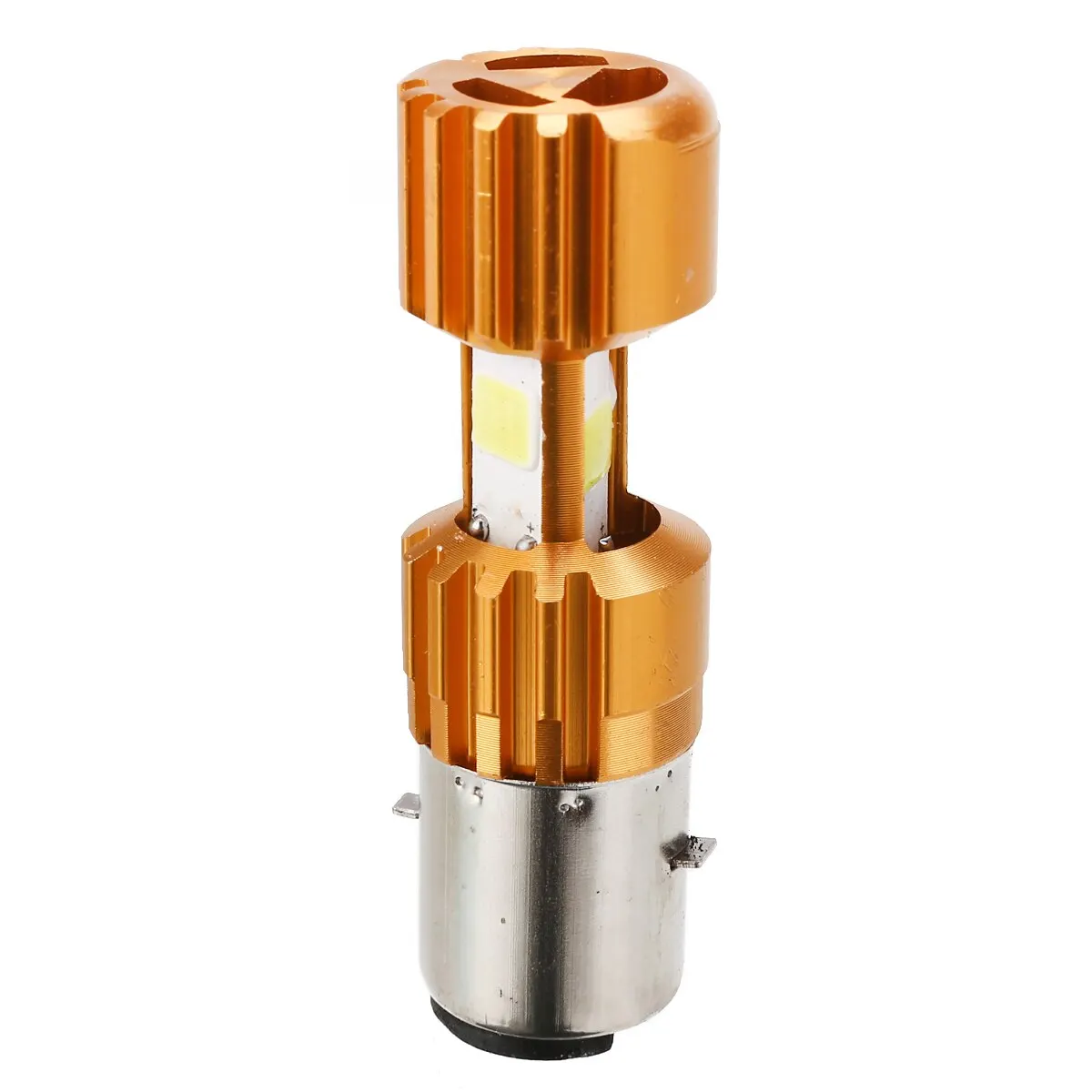 For Honda 1PC 12V BA20D COB  White LED Motorcycle Headlight Hi/Lo Beam Head Lamp Bulb 6500K 18W Moto Accessories Treyues