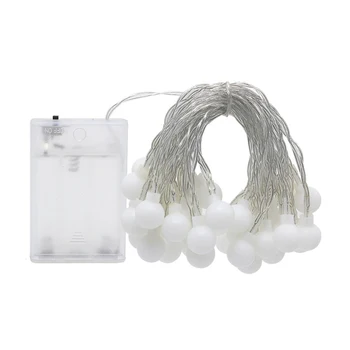 

3 Meters LED Ball String Lights Battery Powered Wedding Garland Fairy Lamp For Holiday Wedding Home New Year's Decor Lamp