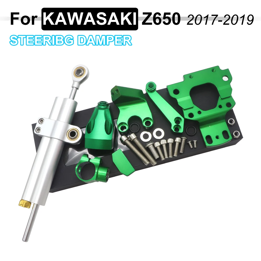 

For KAWASAKI Z650 Z 650 2021 2020 2019 Motocrycle Accessories CNC Street Bike Steering Damper Mounting Kit Stabilizer Adjustable