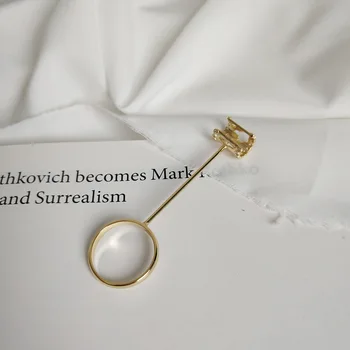 

925 Sterling Silver Korea European and American Elegant Cigarette Clip Ring Female Forefinger Ring Joint Ring Ornament