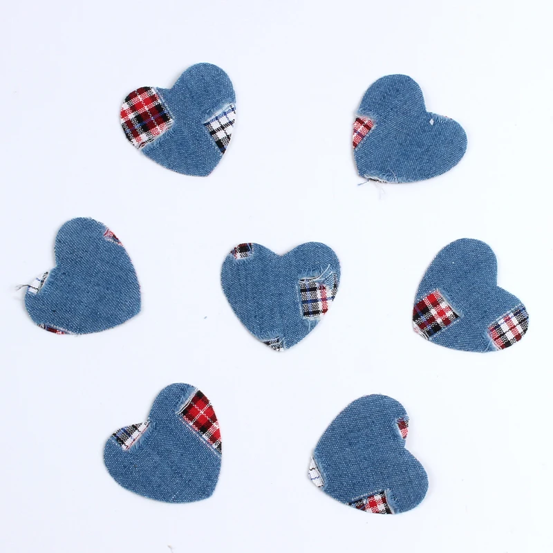 개/몫 패치 수제 청바지 가방 스티커 DIY 패브릭 Appliqued 의류 액세서리 코트 장식