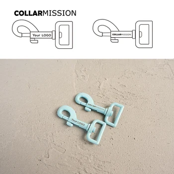 

100pcs/lot Blue baking paint dog clip durable and strong swivel hook We provide laser engraving service customize LOGO CPK25B