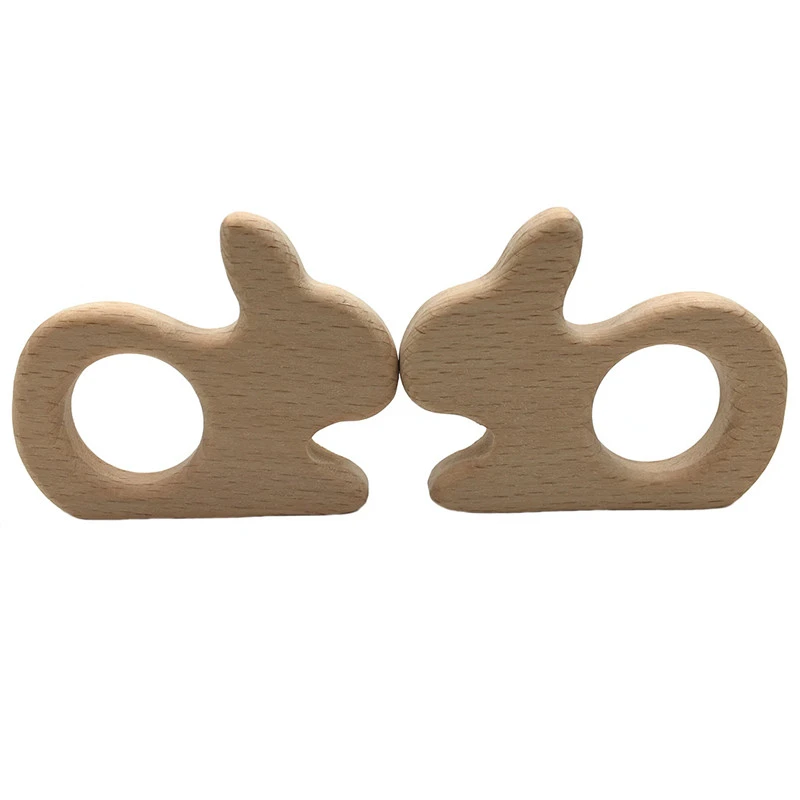 wooden baby teethers
