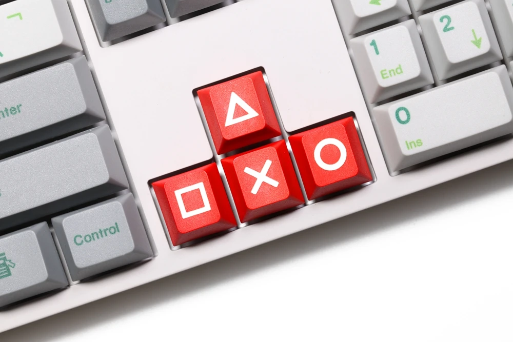 Новинка вишневый профиль dip краска скульптура pbt keycap ps4 кнопка для механической