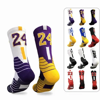 

Professional Super Star Basketball Socks Elite Thick Sports Socks Non-slip Durable Skateboard Towel Bottom Socks Stocking