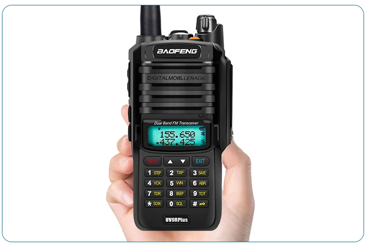 Обновление uv9r Baofeng UV-9R plus 50 км портативная рация 10 Вт 4800 мАч двухстороннее радио vhf uhf ham Радио большой диапазон CB радиостанция
