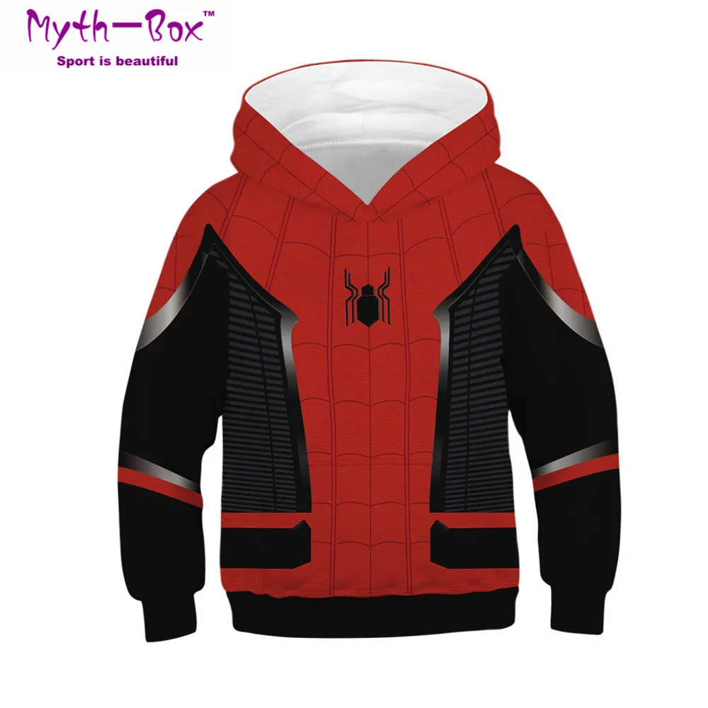 Autumn Winter Children's Hoodies Superhero's Print Coat Kids Sweatshirt Junior Child Teen Hoody Tops 5-14y Boy's Hooded Sweater