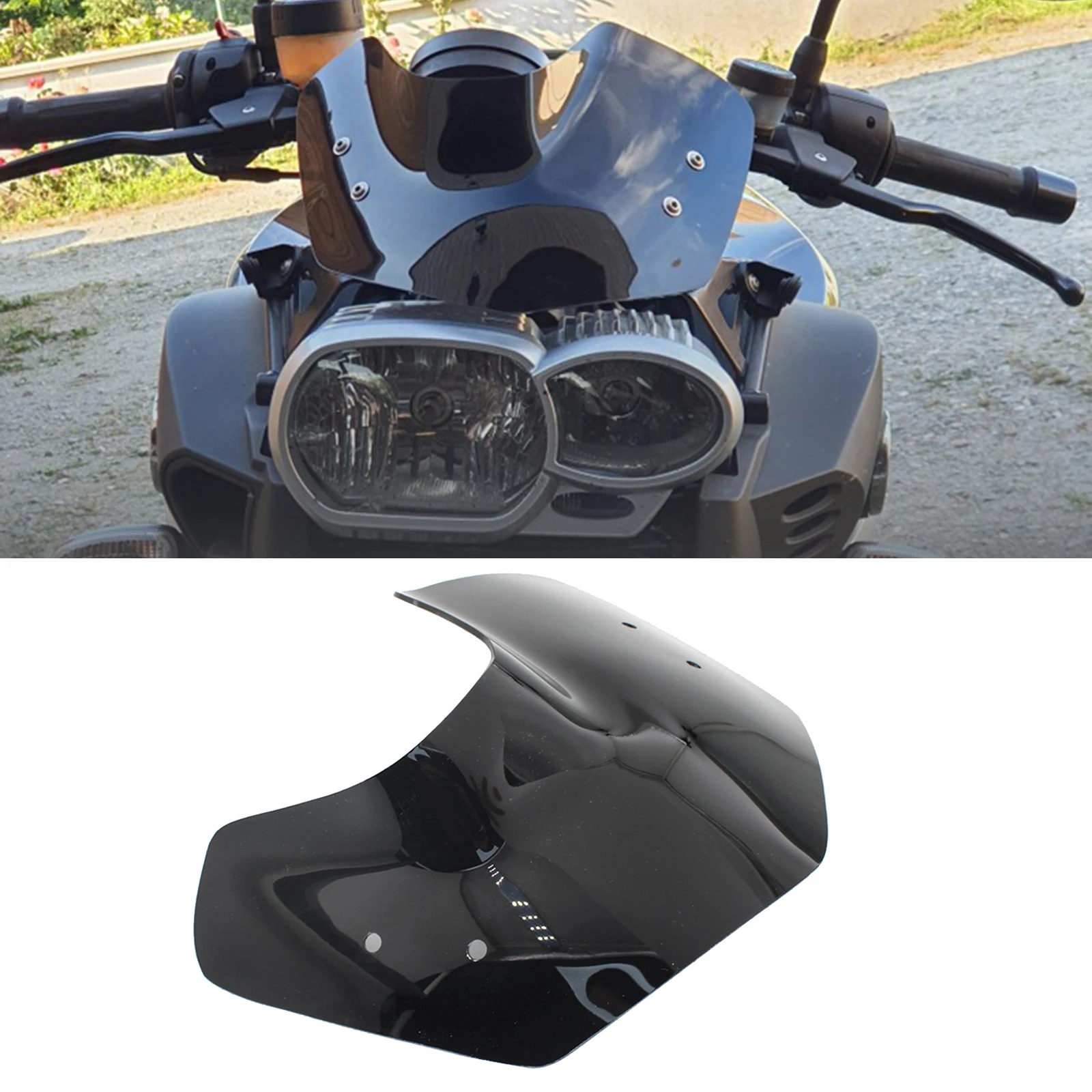 Motorcycle Front Windshield Glass Cover for BMW K1200R K1300R Accessories