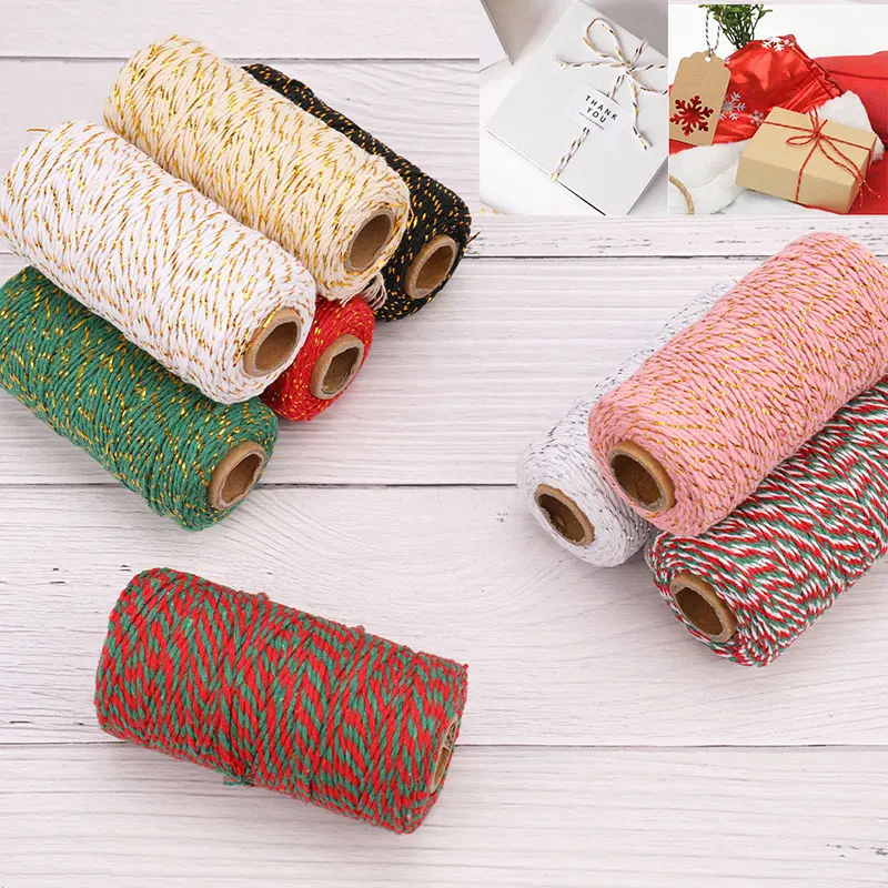 2mm*100m DIY Cotton Craft Braided Twisted Rope Twine String Cord Handmade Crafts