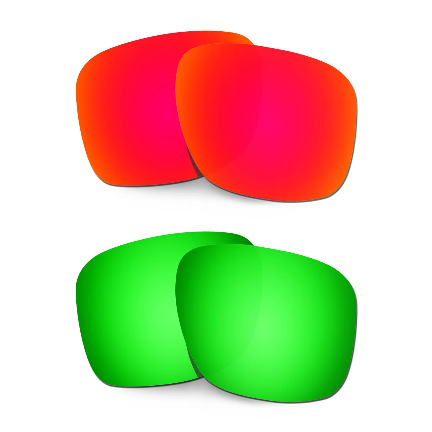 

HKUCO Polarized Replacement Lenses For Holbrook XL Sunglasses Red/Green 2 Pairs