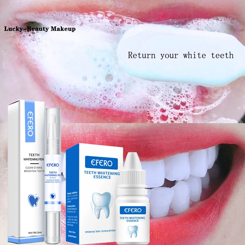 EFERO Teeth Whitening Essence Removes Plaque Stains Tooth Bleaching