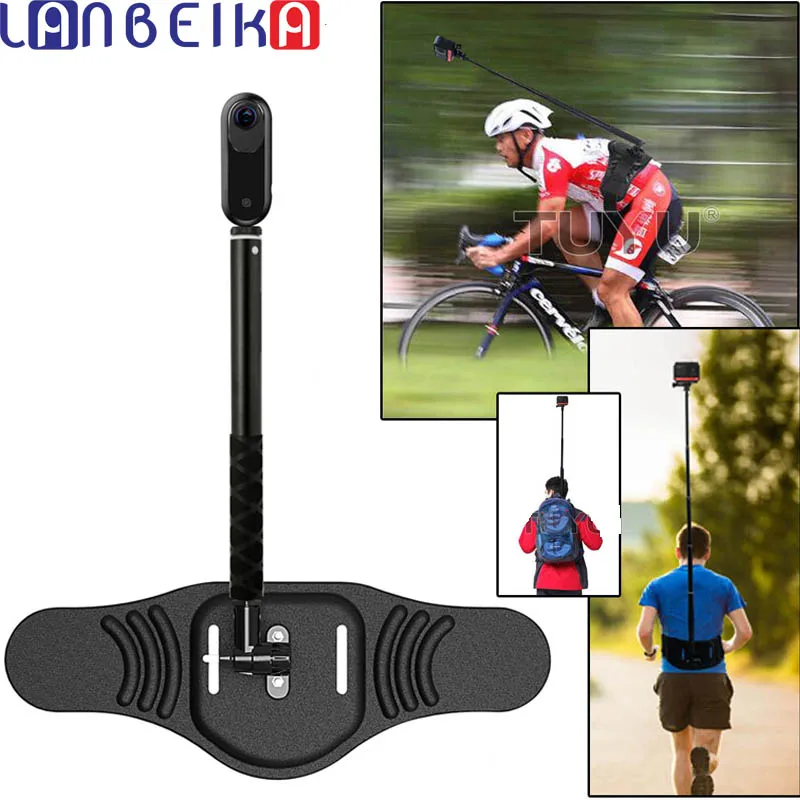 Outdoor Panoramic Camera Belt for GoPro Hero for Insta 360 ONE X2 Panoramic Action Camera Smartphone Wearable Waist Selfie Stick