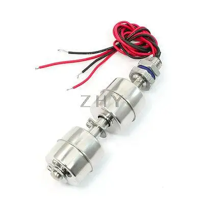 

Tank Pool Liquid Water Double Balls Sensor Stainless Steel Float Switch