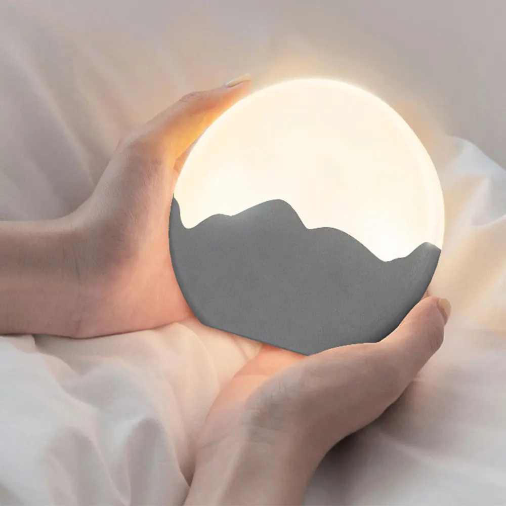 

LED Night Light with Motion Sensor Touch Switch LED Moon Lamp Children Baby Bedside Bedroom Lamp USB Dimmable Night Lamp