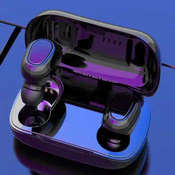 

L21 Bluetooth Earphone Wireless Earbuds 5.0 TWS Headsets Bass Sound Xiaomi For Huawei Samsung Mobile Iphone Dual Phones Ear Q2J2