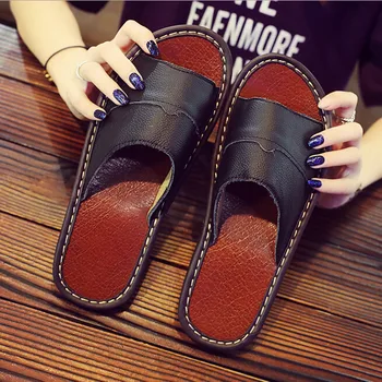 

mens slippers indoor Summer Men's Indoor Home Household Sandals Non-Slip Slippers Fashion Slippers обувь мужская летняя