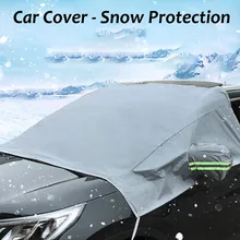 Универсальные автомобильные Чехлы, зимние снежные блоки, передний бампер автомобиля, половина автомойки, покрытие, снег и мороз