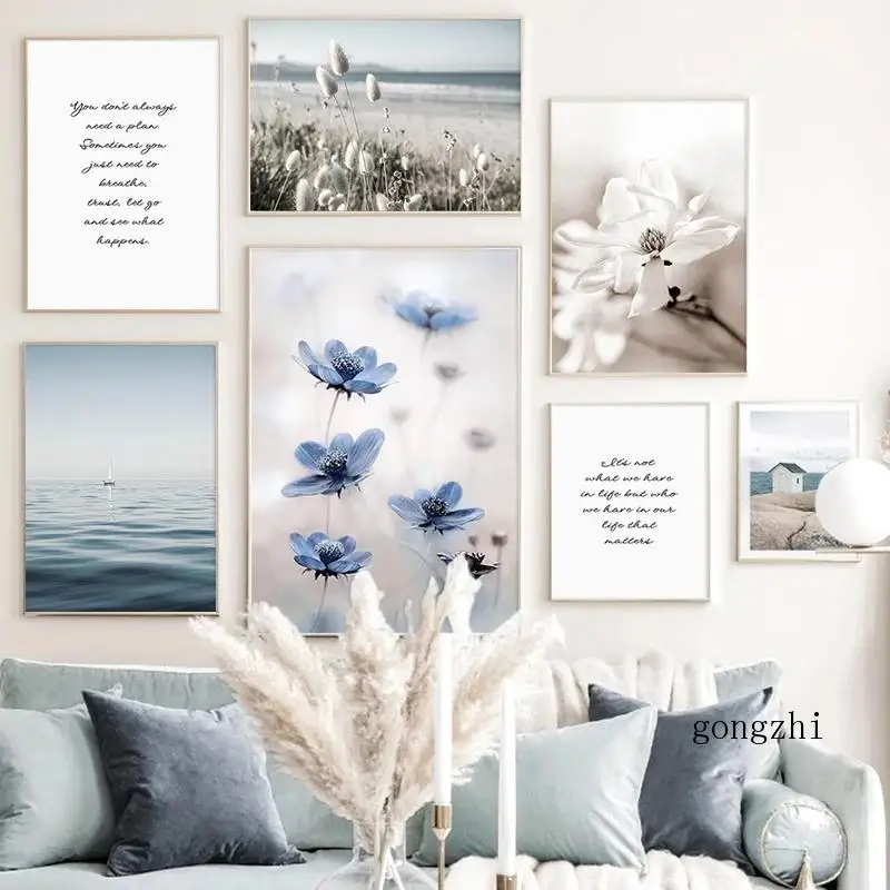 Autunno Forest Nature Photography Canvas Painting Poster Print Nordic Plants Mountain Lake Scandinavo Wall Art Pictures Decor