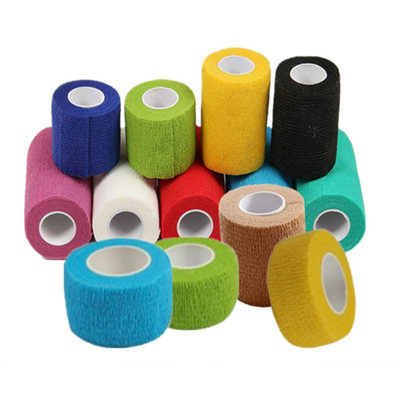 4.5M Colorful Elastic Sport Bandage Self Adhesive Bandage For Fitness Knee Support Pads Ankle Finger Wrap Kinesiology Tapes