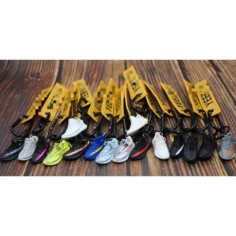 GIFT SET MANY STYLES OF SHOES YEEZY BOOST 350 V2-3D MINI SNEAKER KEYCHAIN