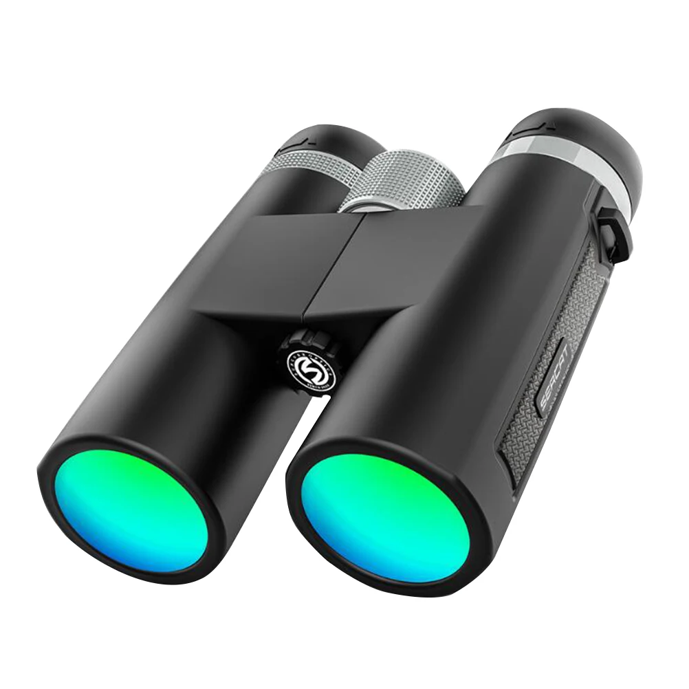 

12x42 Binoculars Telescope Low Light Night Vision Outdoor Portable Binocular High Power Telescope for Hunting Metal Hand Wheel