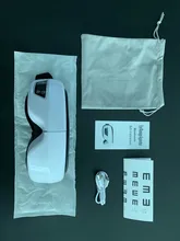 DIOZO-masajeador de ojos por presión de aire, mascarilla con vibración, compresa caliente para ojos, Bluetooth, música, alivio de fatiga, relajante, recargable