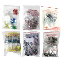 1390pcs Electronic Components Basic Starter Kit LED Diode Transistor Capacitor Resistance Potentiometer components Kits