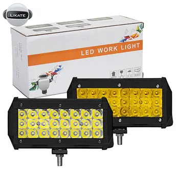 

72w LED work light bar combo beam car Driving lights for Off Road truck 4WD 4x4 UAZ motorcycle ramp 12V 24V auto fog lamp