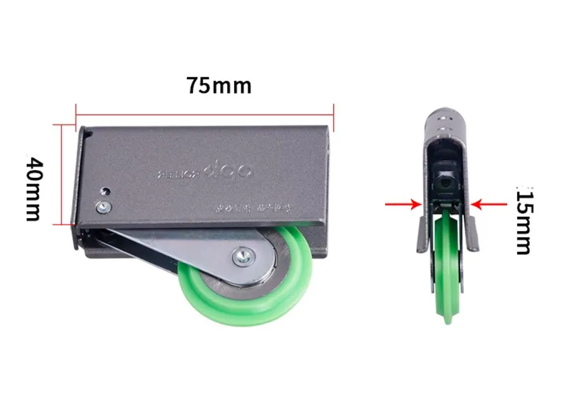 Шкаф деревянный нажимной раздвижной двери снизу эластичный Регулировочное колесо одиночный ролик для деревянного дверного шкива