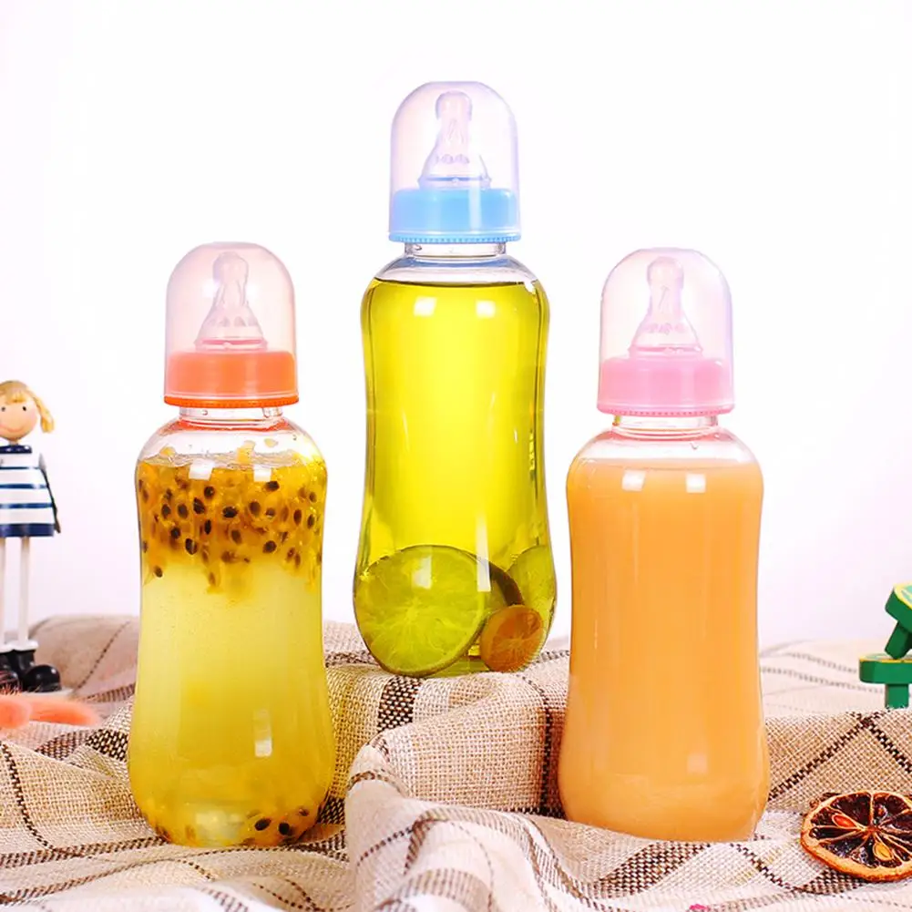 Светящаяся бутылка для молока, бутылка для напитков, Экологически чистая пластиковая бутылка для сока, милая летняя бутылка для воды, Прямая поставка