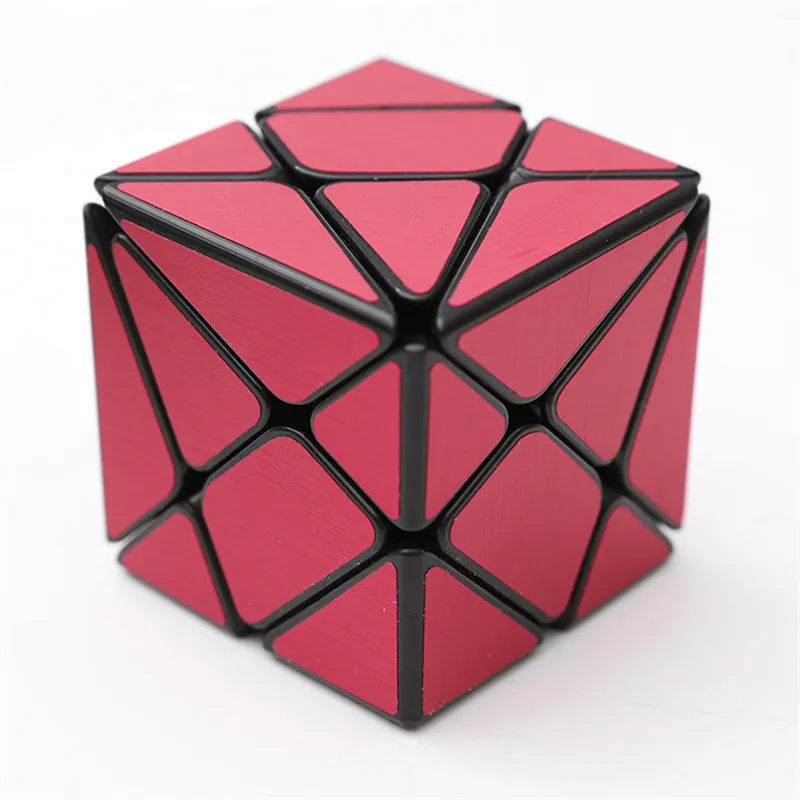 Red Zcube с литым покрытием BianHuanJinGang 3x3x3 Skew волшебный куб безопасный АБС быстрый ультра-Гладкий 3x3 скоростной Твист Головоломка Куб детские игрушки подарок - Цвет: Red