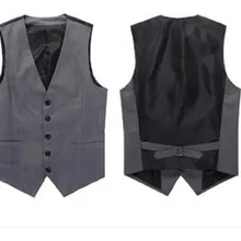 Мужской приталенный жилет с v-образным вырезом в Корейском стиле, модный мужской жилет в стиле Бэкхема
